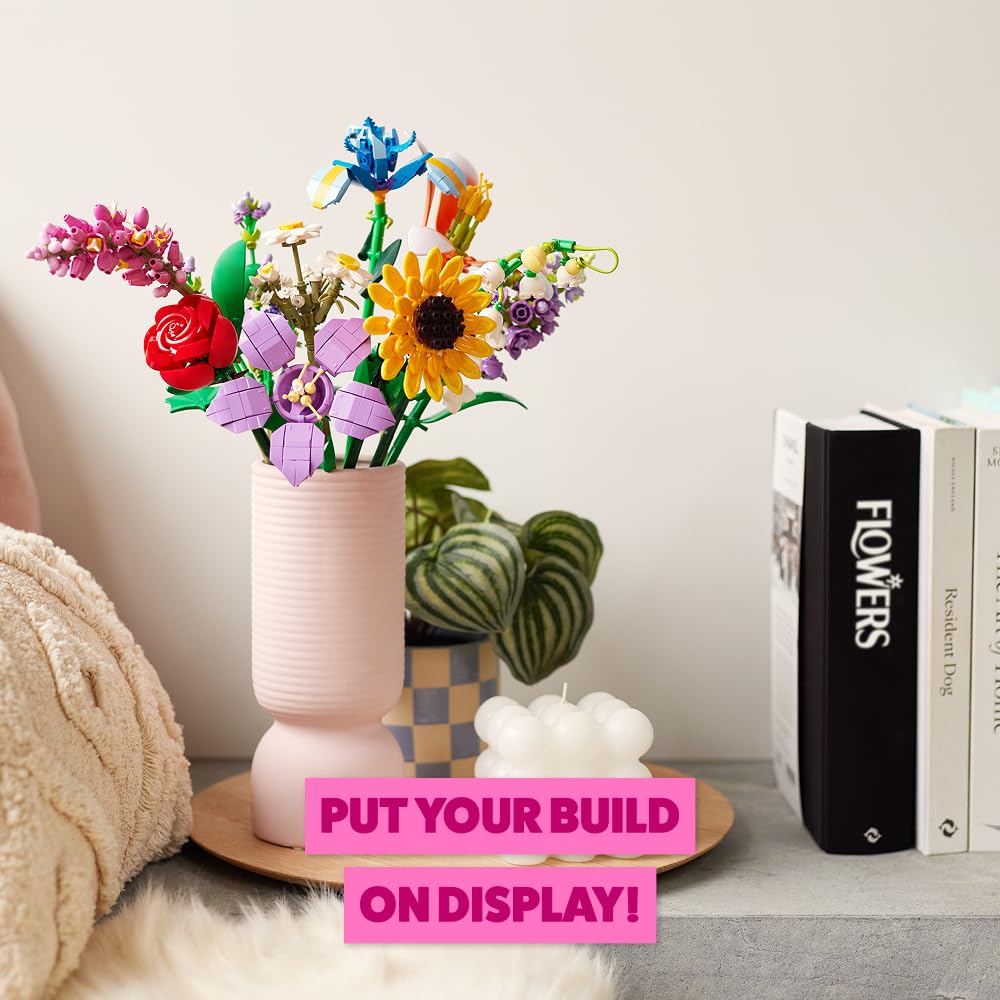 MAX Premium Flowers Building Bricks Collection - 10 to Collect, 243 Pieces per Capsule 11