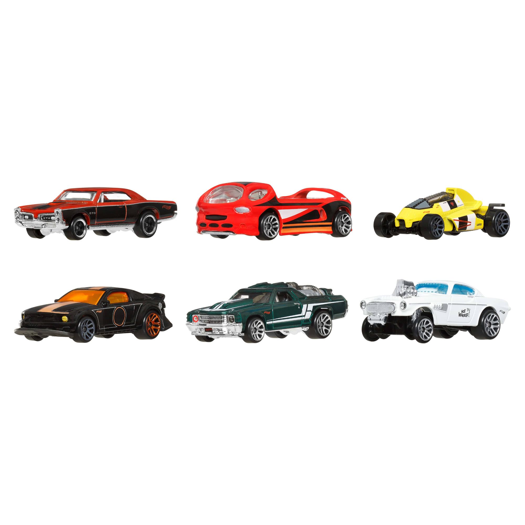 Hot Wheels HW Legends 1:64 Scale Die-Cast Vehicles Set of 6 - Multi-Colored Collectible Cars for Kids 3+