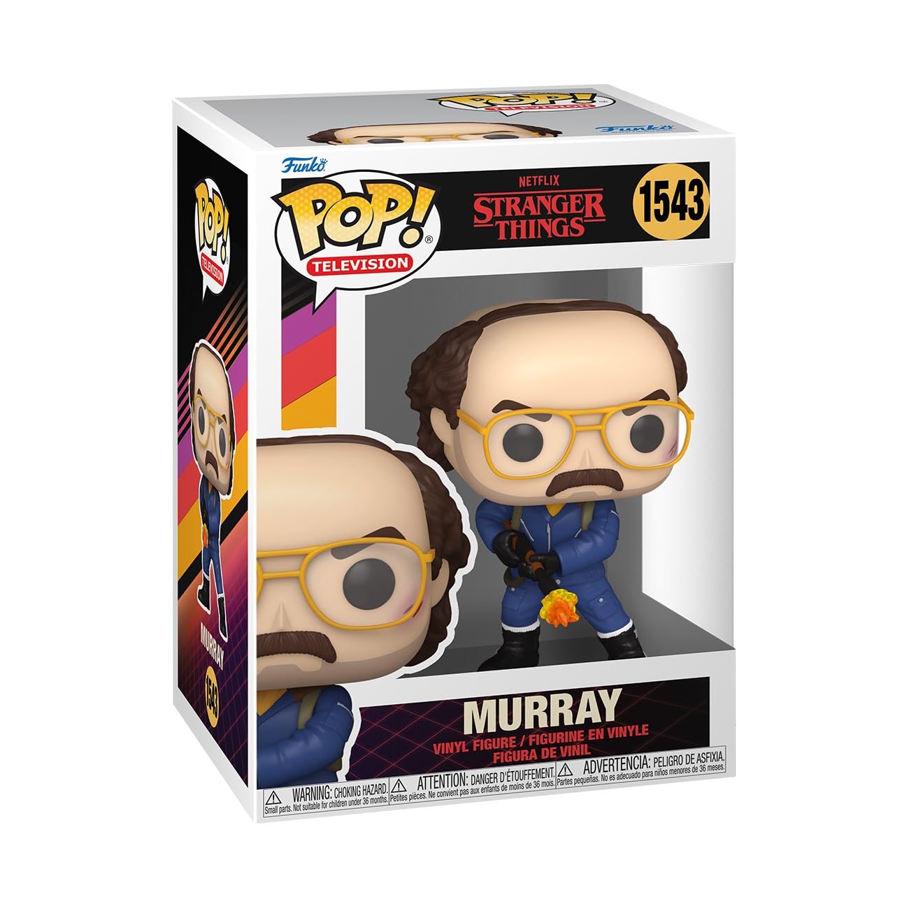 Funko Pop! TV: Stranger Things - Murray Bauman with Flamethrower Vinyl Figure 9
