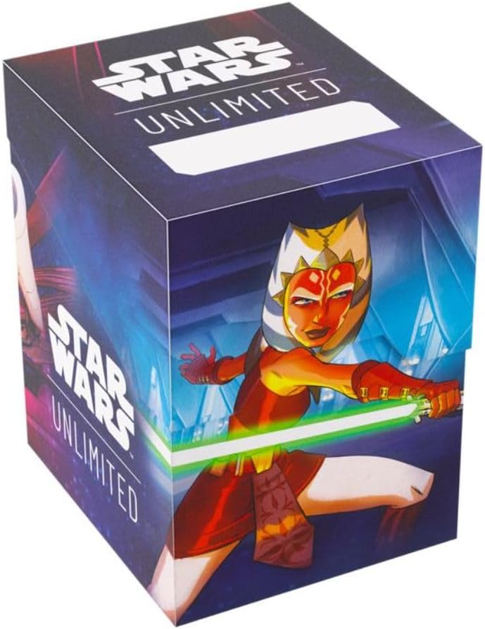 Gamegenic Star Wars Unlimited Soft Crate - Deck Box with Token Storage for Ahsoka Tano & General Grievous