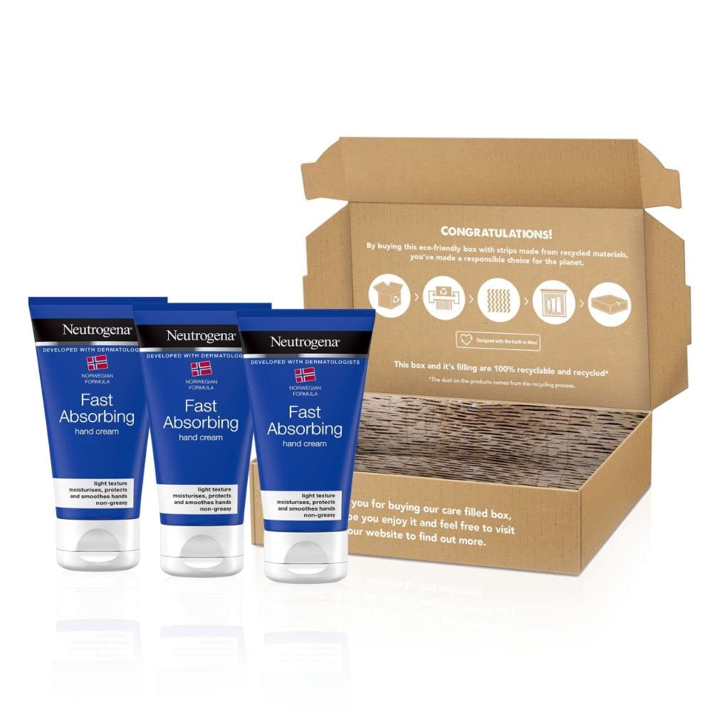 Neutrogena Norwegian Formula Fast-Absorbing Hand Cream (3x 75ml Bundle)