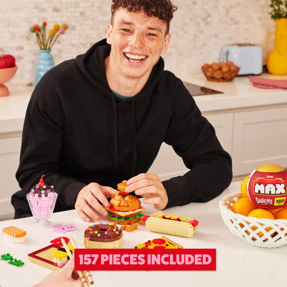 Max Build More MAX-SNACK-SERIES 1-CAPSULE - Ice Cream Building Set | Compatible | Ages 3+