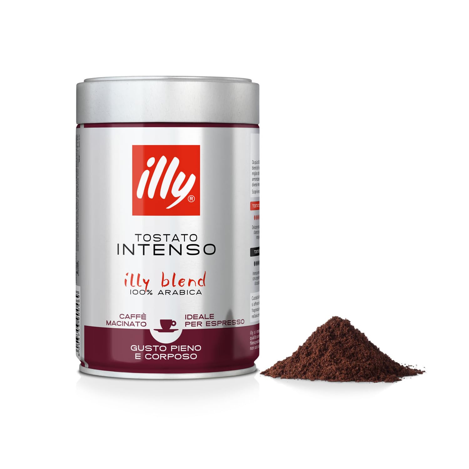 illy Intenso Bold Roast Ground Coffee, 250g