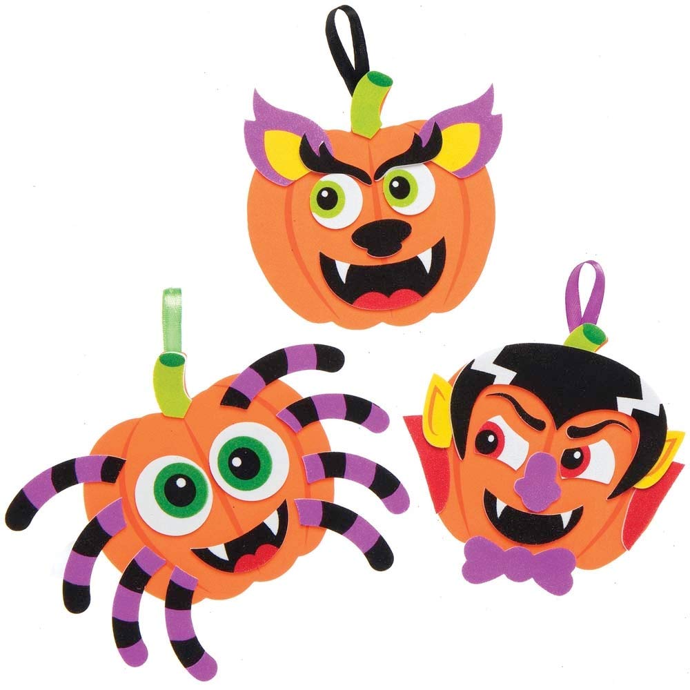 Baker Ross Pumpkin Mix and Match Halloween Decoration Craft Kits - Pack of 8 3