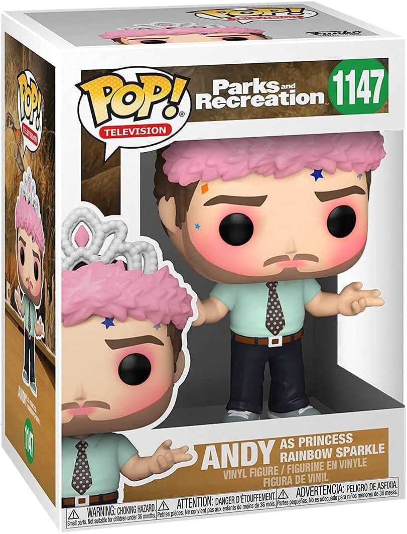 Funko Pop! TV: Parks and Recreation - Andy Dwyer as Princess Rainbow Sparkle Vinyl Figure 8