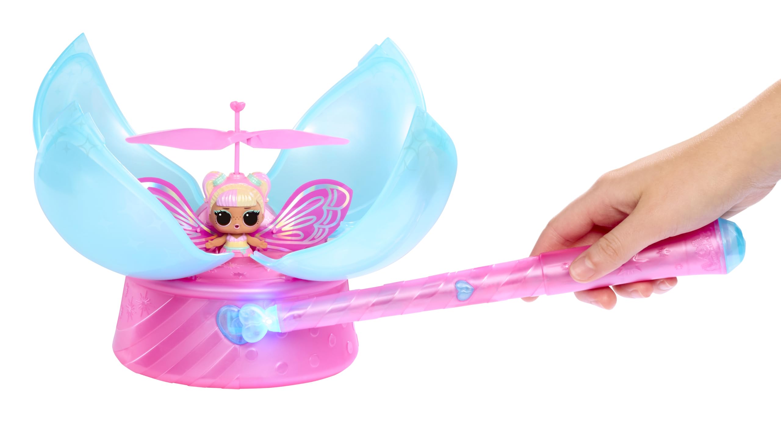 L.O.L. Surprise! Magic Flyers Fairies Tots - Flower Child - Rechargeable Flying Doll with Magic Wand, Ages 3+ 5