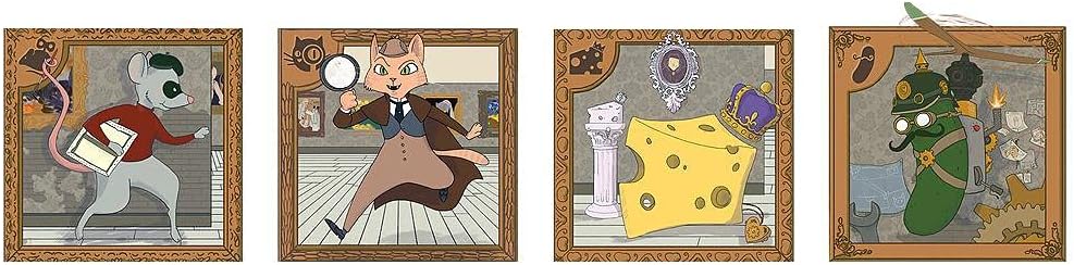 Fight in a Box Mouse Cheese Cat Cucumber SW Maze Building Board Game