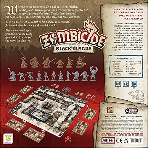 CMON Zombicide: Black Plague Miniatures Board Game 8