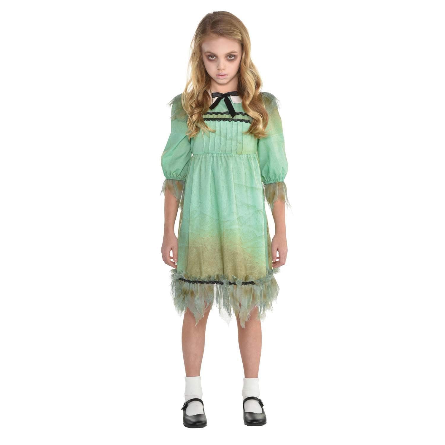 AMSCAN Frightening Creepy Darling Girl Costume - Kids Halloween Fancy Dress