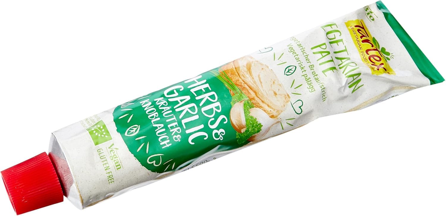 Tartex Bio-Kräuter- und Knoblauch-Vegetarische Pastete in der Tube – 200 g 4