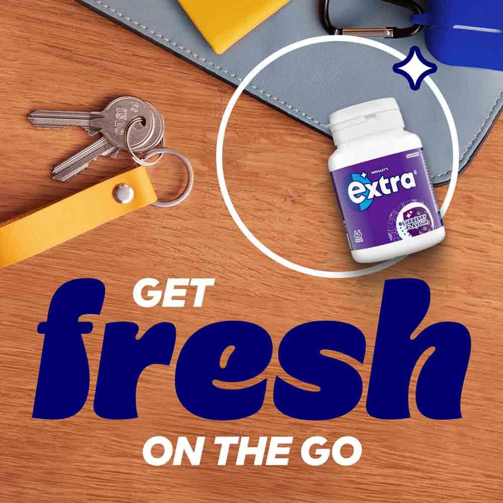 Extra - Heidelbeere Zuckerfreie Kaugummiflasche (46 Stück) 9