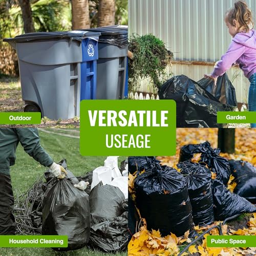 EcoBag 5 Pack Eco-Friendly Heavy-Duty Wheelie Bin Liners - 240L - 18 Microns - Recycled Plastic 7