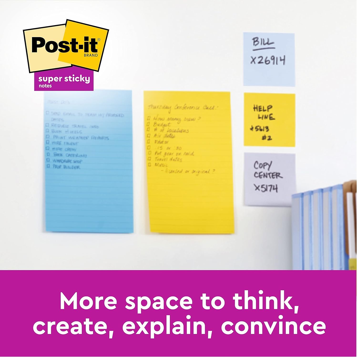 Post-it Super Sticky Lined Notes - Canary Yellow | 102 x 152 mm | Model 703195 4