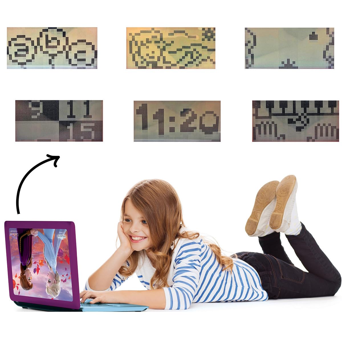 Lexibook Frozen 2 Educational Bilingual Laptop - 124 Activities for Learning Spanish & English, Ages 3+ 4