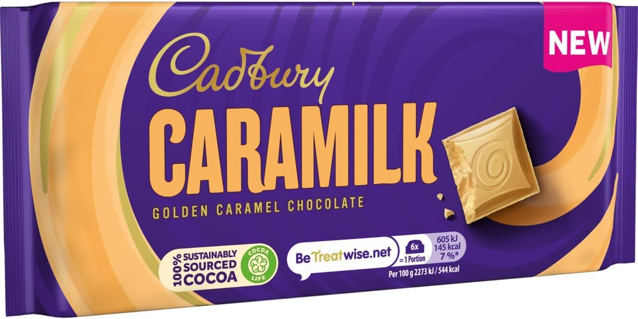 Cadbury Caramilk Golden Caramel Chocolate Bar - 160g 4