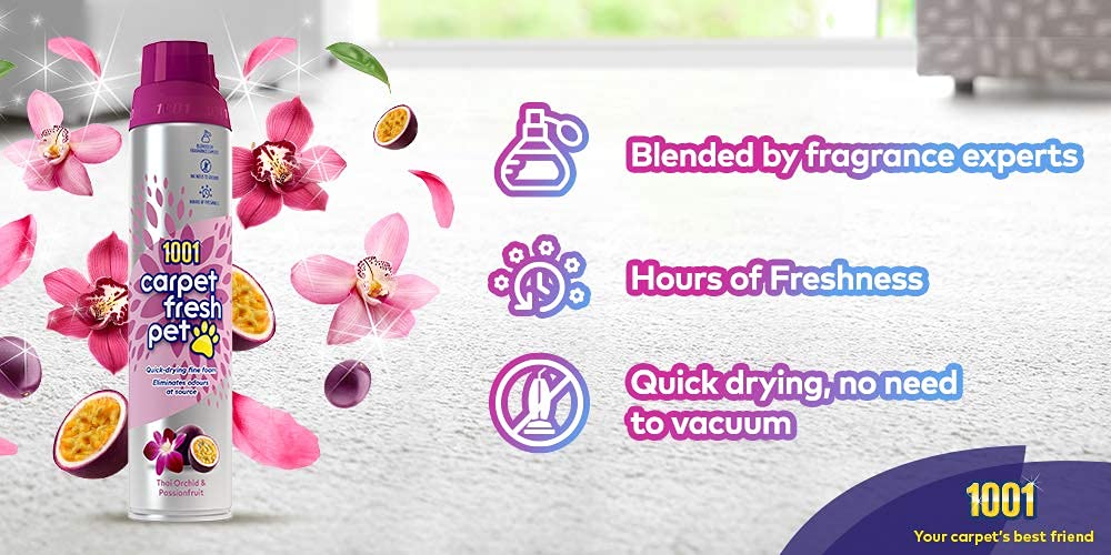 1001 Carpet Fresh Pet - Thai Orchid & Passionfruit - 300ml 5