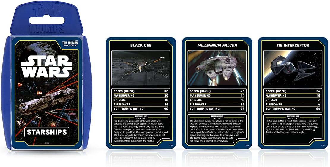 Top Trumps Star Wars Starships Card Game 5