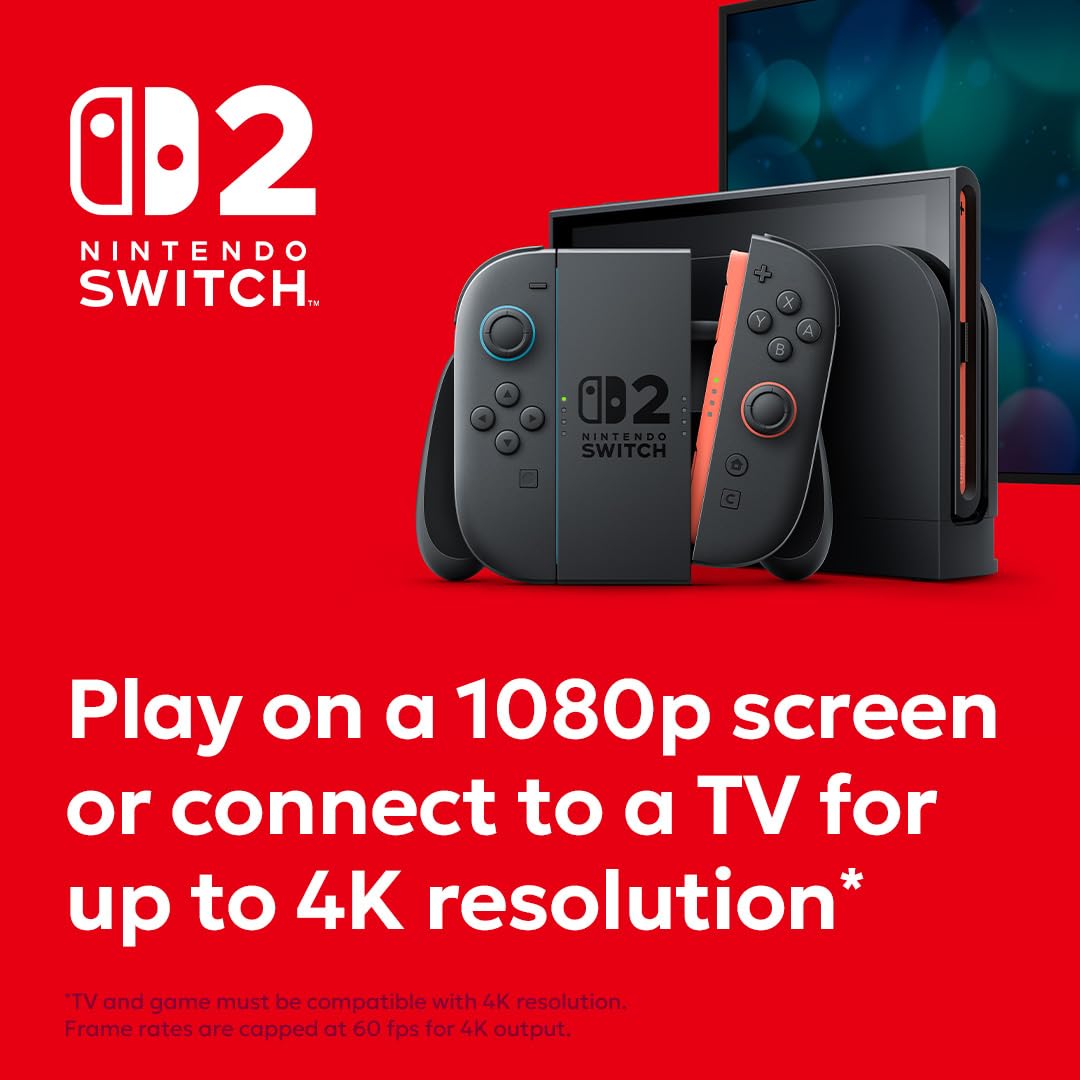 Nintendo Switch 2 Console - Next-Gen Gaming with 4K Support & Joy-Con 2 4