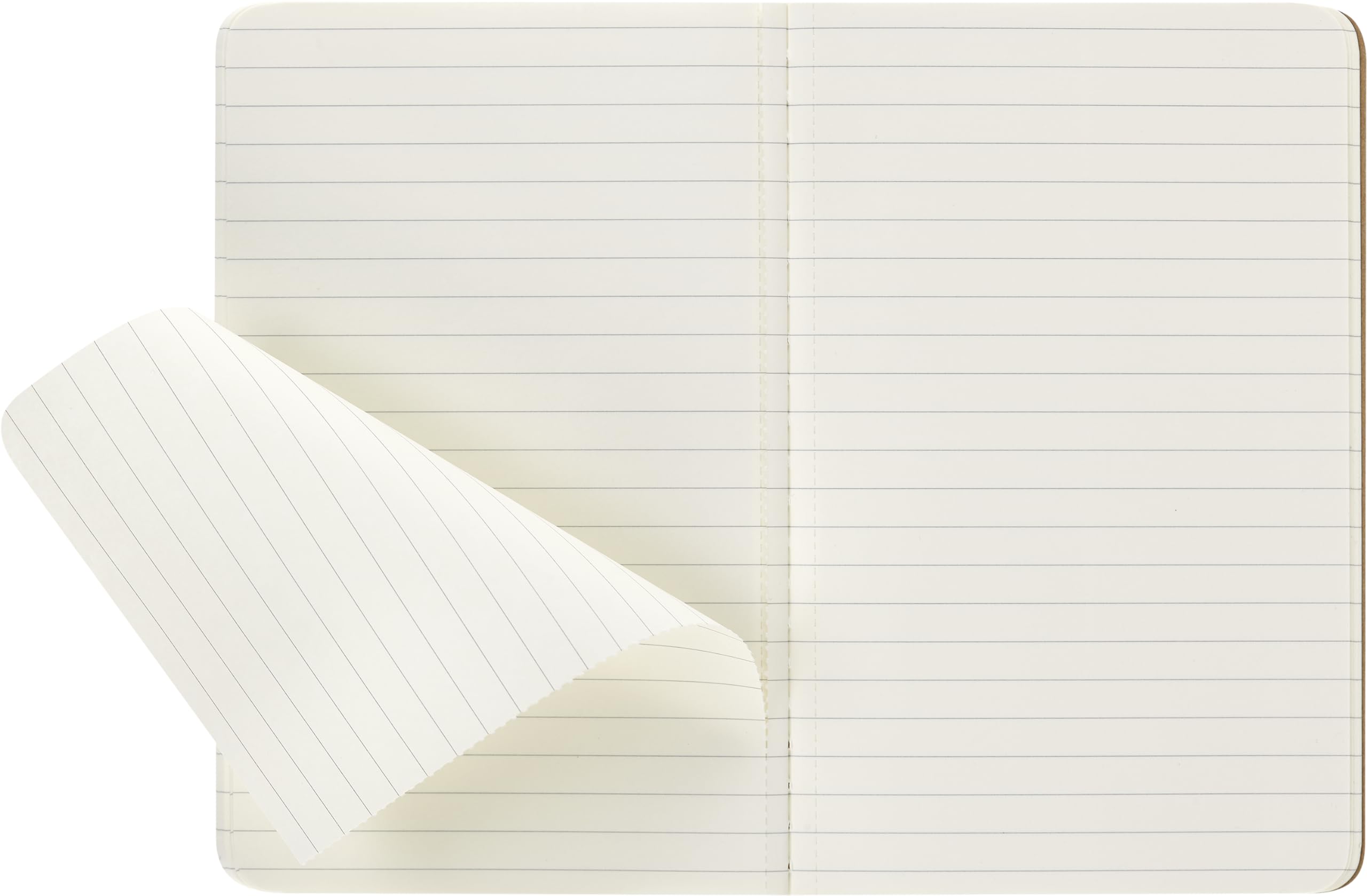 Moleskine S04924 Cahier Notebook Set - Pocket Size, Ruled, Kraft Brown (3 Count) 4