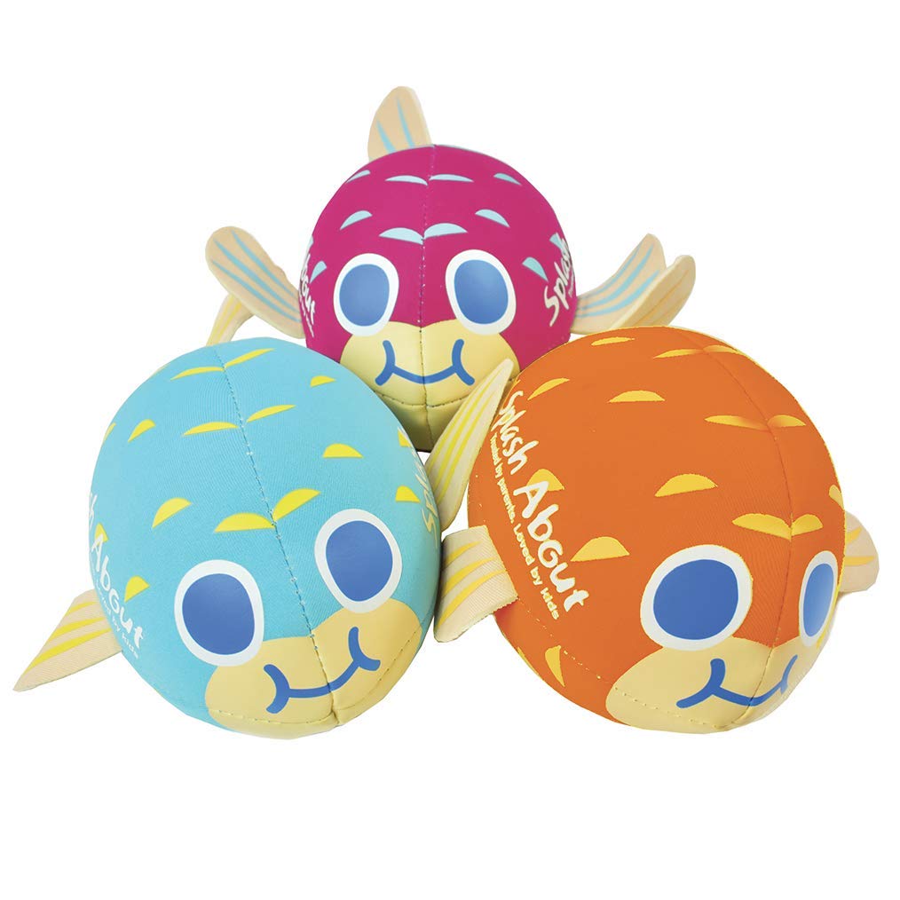 Splash About Neoprene Pufferfish Ball Pool Toy - Soft Water Play Ball for Babies 10M+ 3