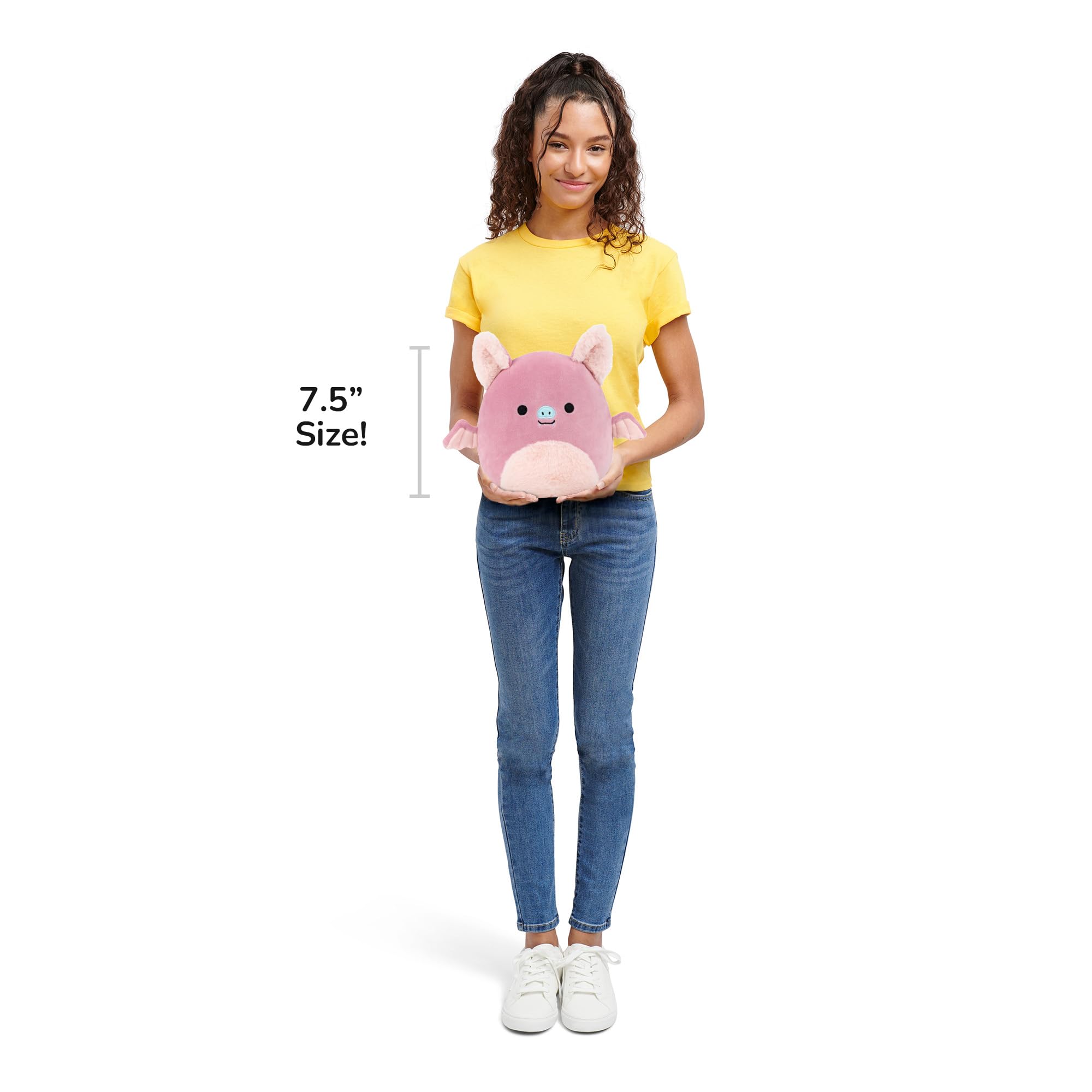 Squishmallows Jakob the Pink Fruit Bat - 7.5 Inch Plush Toy for Kids 3 Years and Up 3