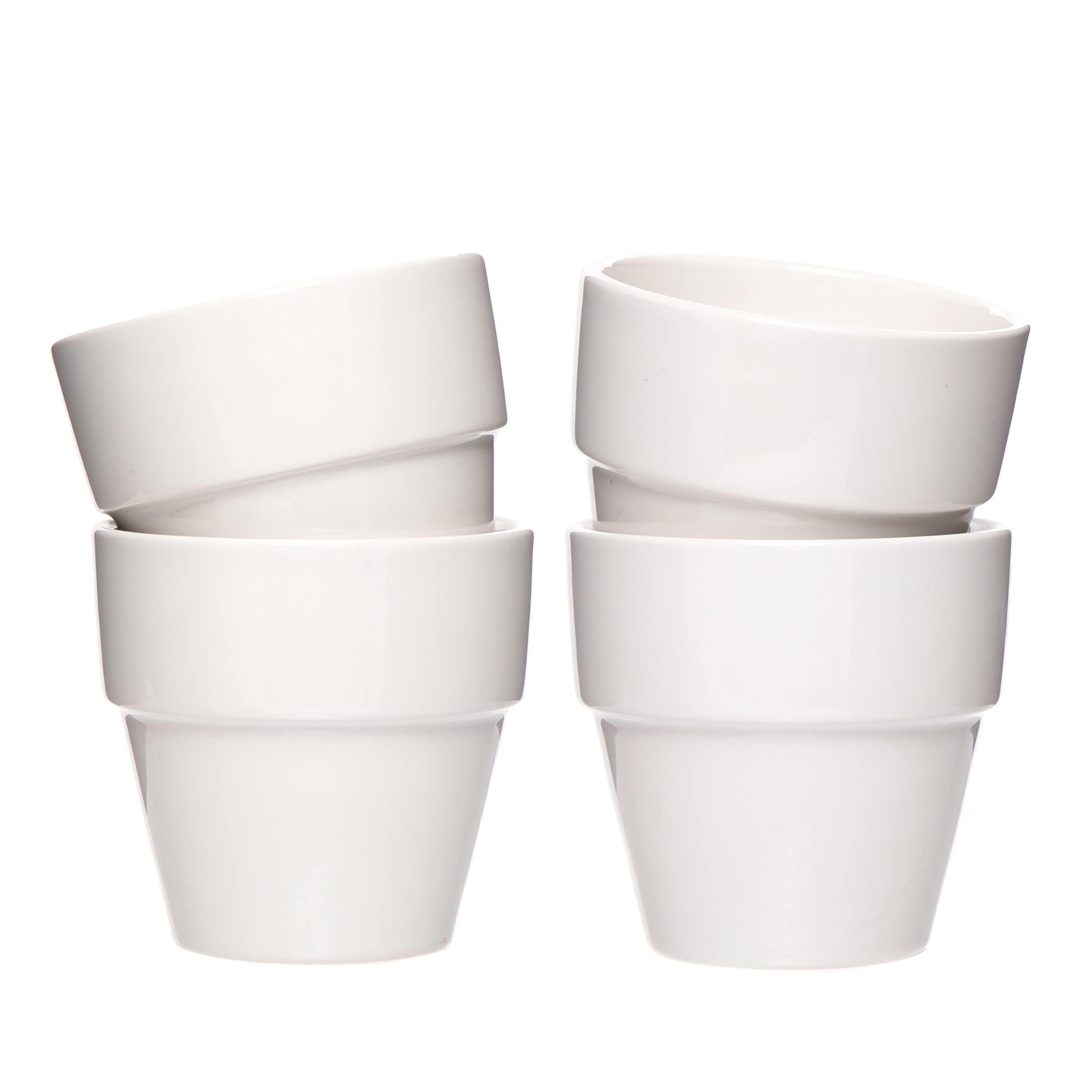 Baker Ross EK162 Mini Porcelain Flowerpots for Decorating - Pack of 6 | 7cm Pots
