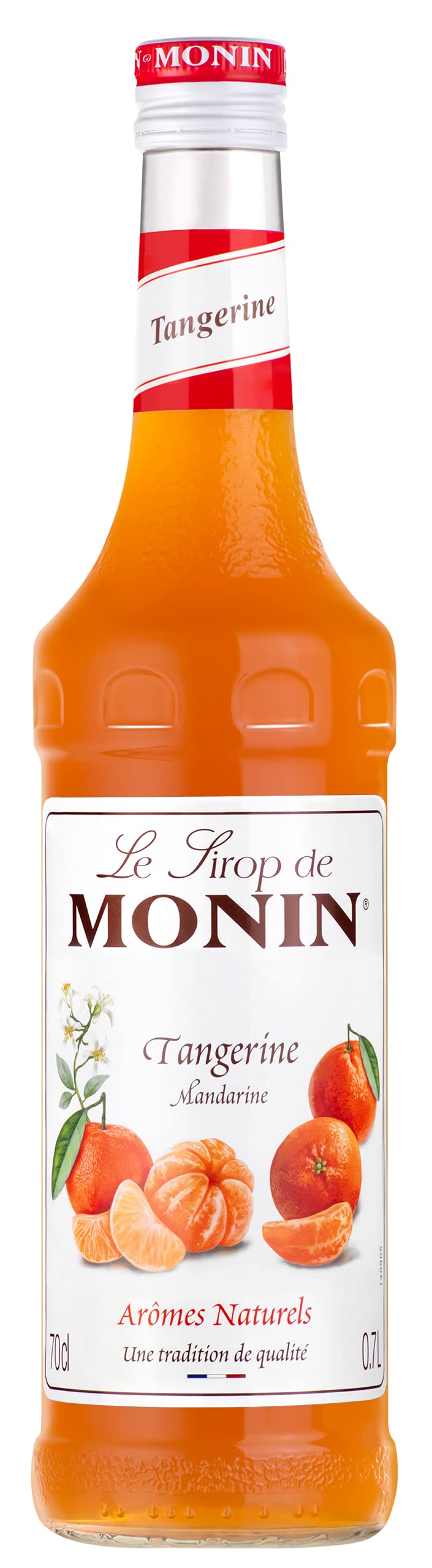 Monin Premium Tangerine Syrup - 700ml Glass Bottle | Vegan, Kosher, Halal
