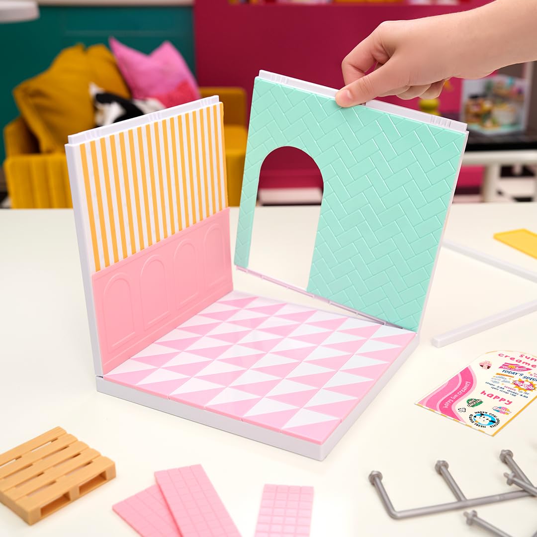 MGA's Miniverse Make It Mini Spaces Ice Cream Shop - Building Set for Kids 3+ 8