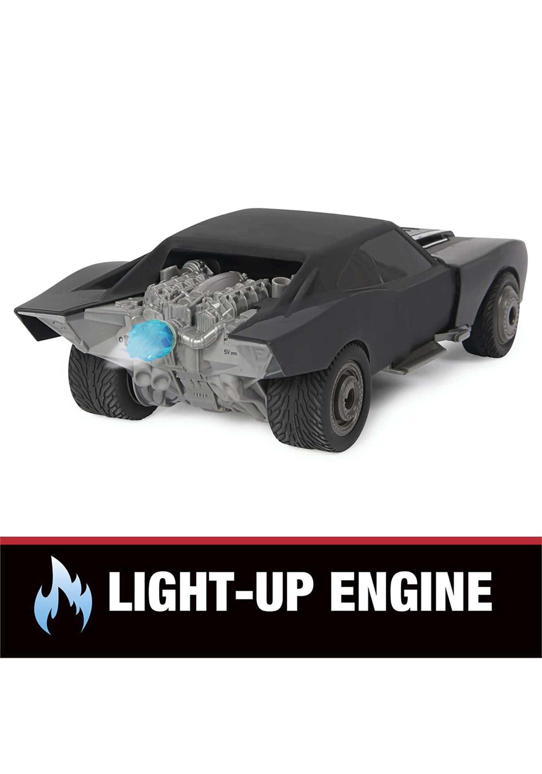 DC Comics The Batman Turbo Boost Batmobile RC - Remote Control Car with Light-Up Engine & Turbo Speed 10
