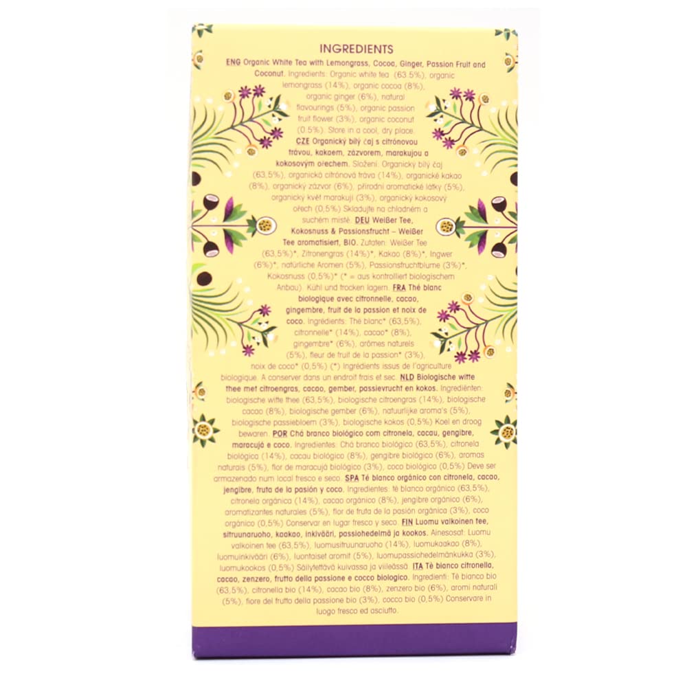 English Tea Shop Weißer Tee Kokosnuss &amp; Passionsfrucht Bio-Tee 20 Beutel 5
