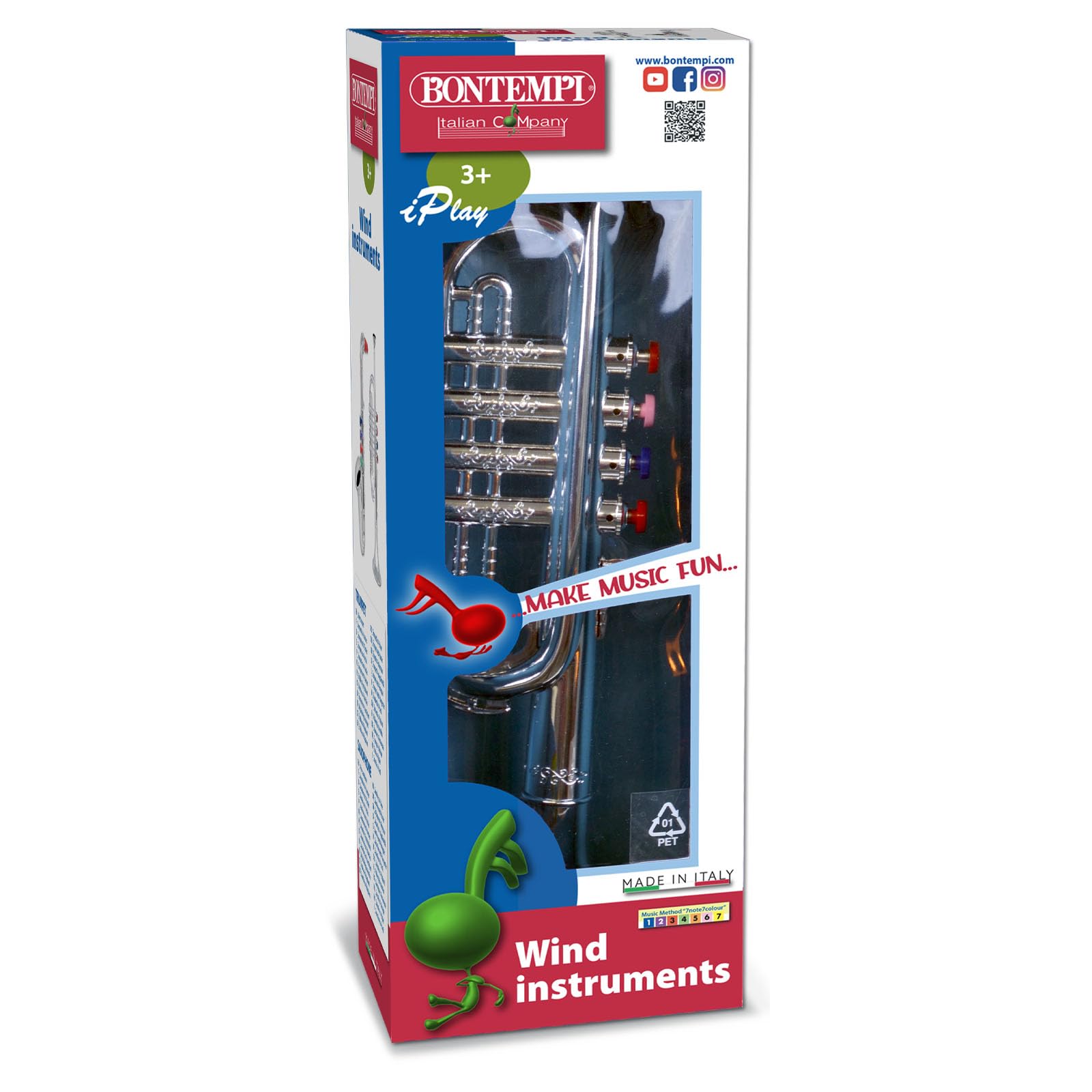 Bontempi 32 3831 4-Note Silver Trumpet - Musical Toy for Kids 3 Years & Up 6