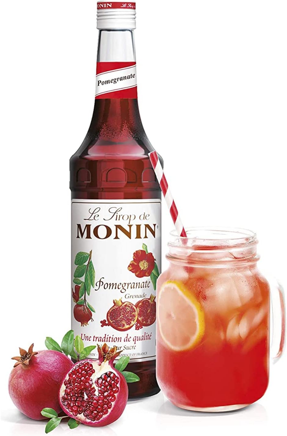 Monin Pomegranate Syrup 700ml Glass Bottle 4