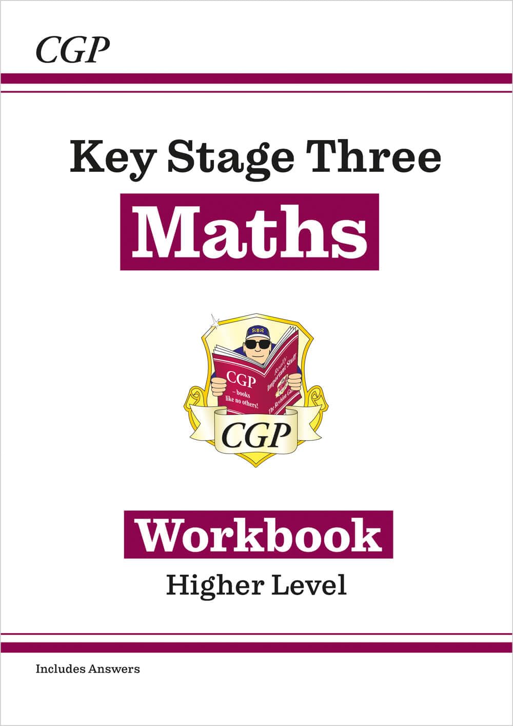 CGP KS3 Maths Workbook - Higher Level Practice Questions with Answers | Paperback | 2023