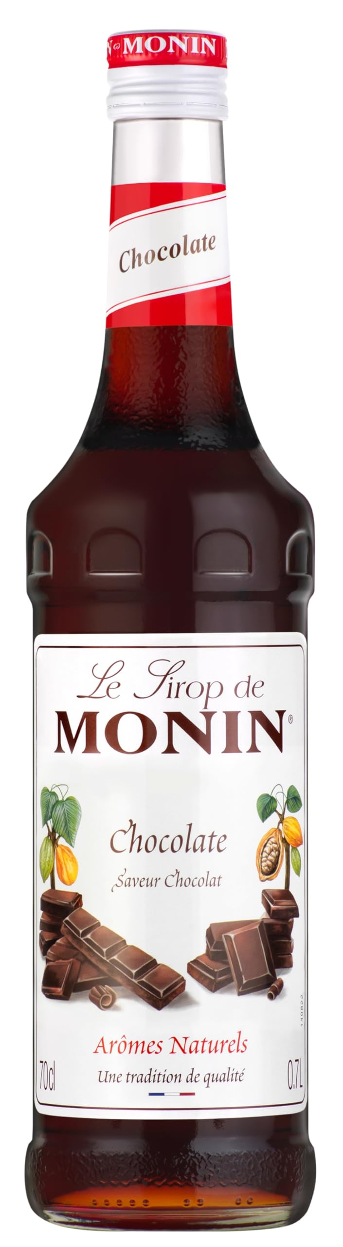 Monin Premium Chocolate Syrup - Rich Cacao Flavor | 700ml Glass Bottle