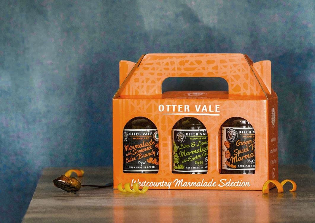 Otter Vale Marmalade Gift Pack - Three Handmade Flavours with Gin, Rum & Brandy 2