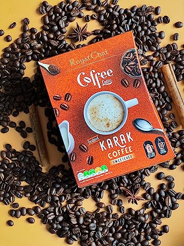 Royal Chai Coffee Latte Karak Sweetened - 10 Single Serving Sachets 6