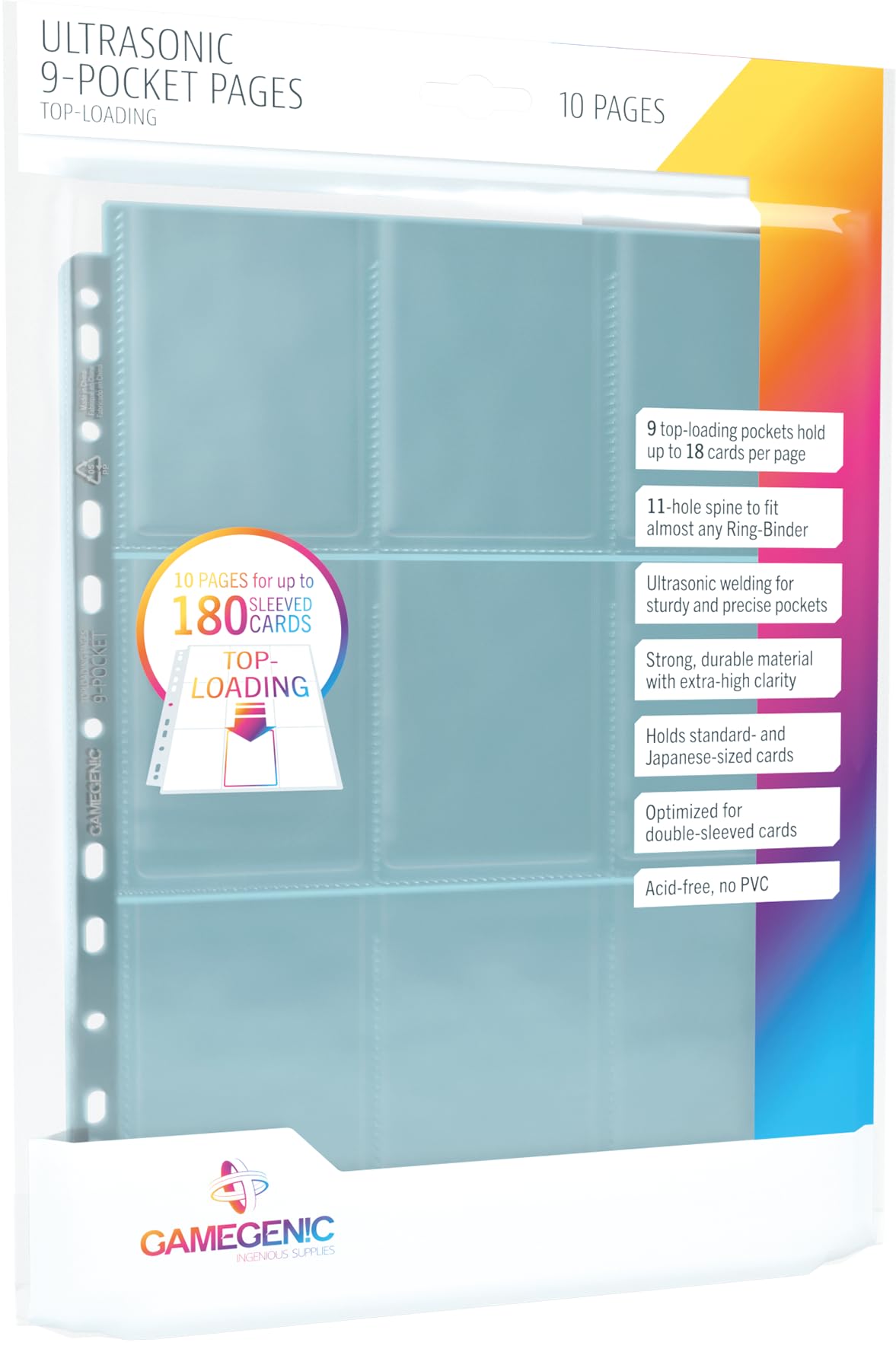 Gamegenic Ultrasonic 9-Pocket Pages Toploading Pack (10) 3