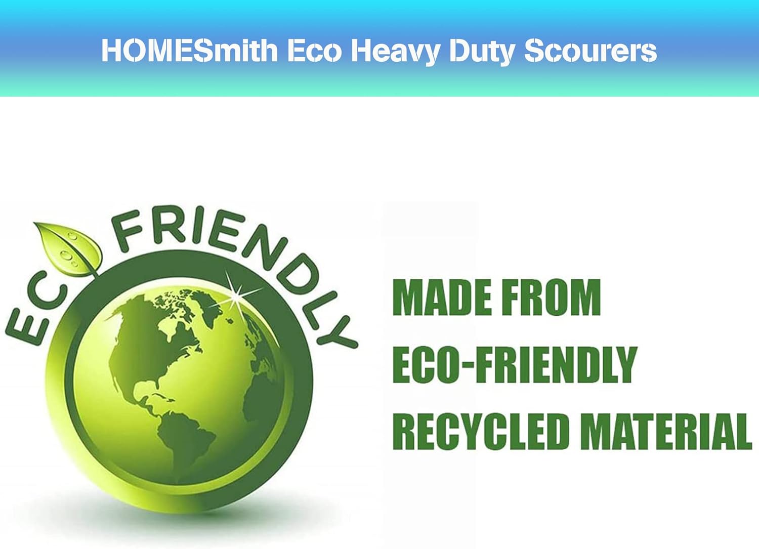 HomeSmith Stainless Steel Scourers – Pack of 6, Heavy Duty Cleaning Pads (HS-130)