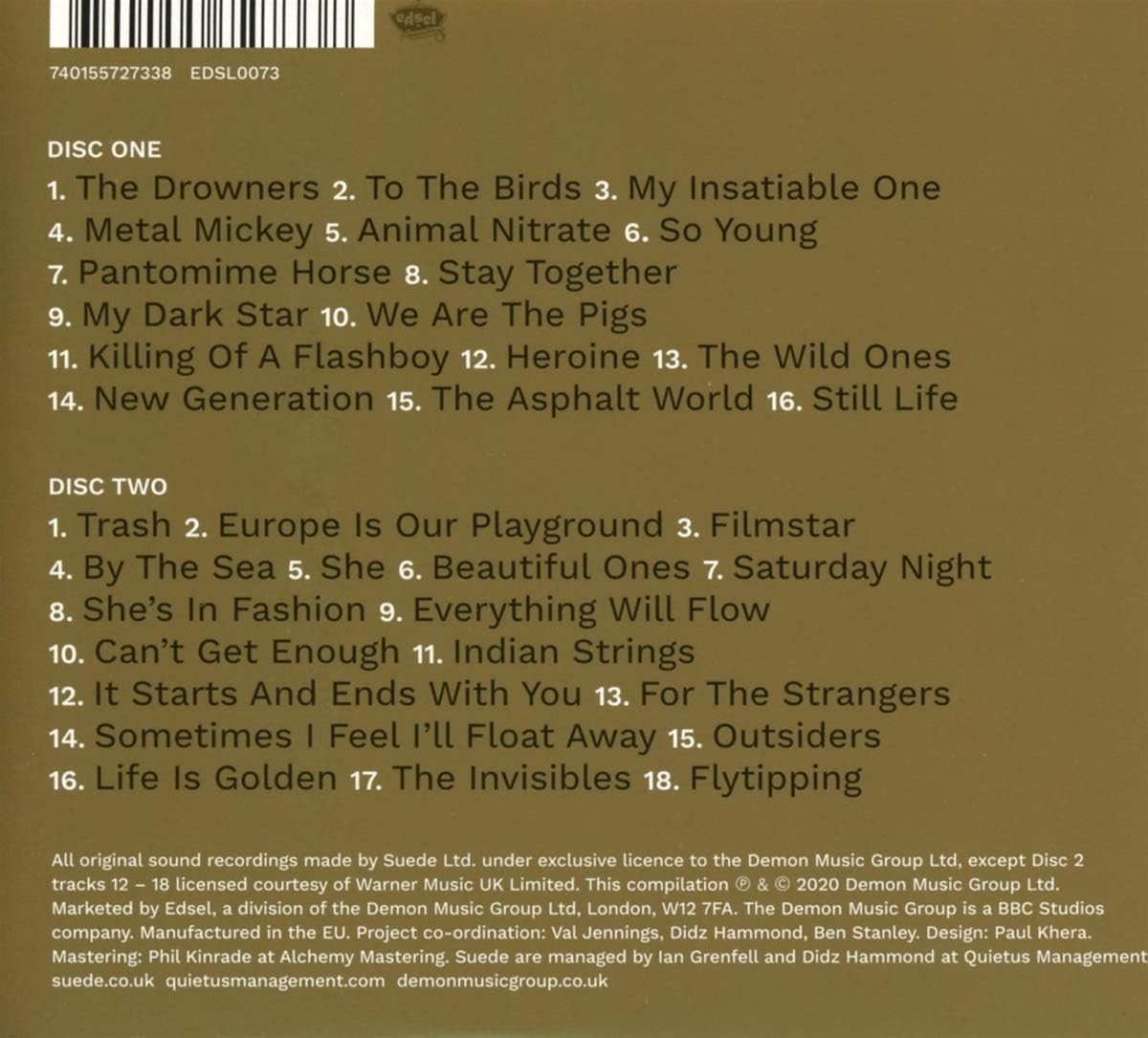 Suede - Beautiful Ones: The Best Of Suede 1992 - 2018 [Audio CD]