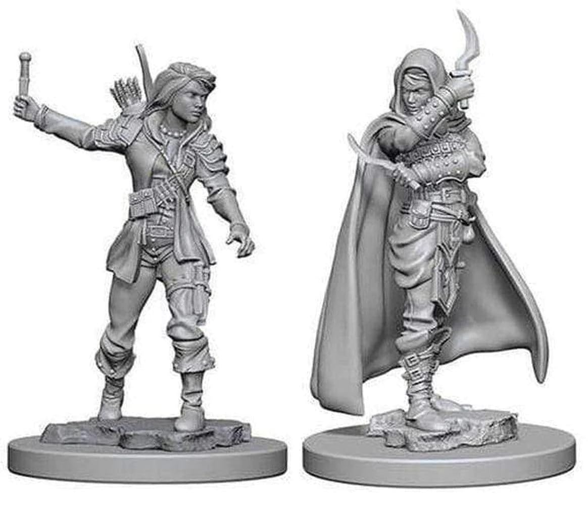 Paizo Pathfinder Battles Deep Cuts Unpainted Miniature - Human Rogue Male (6 Units) 3