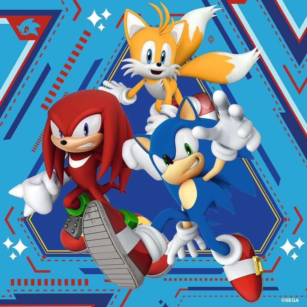 Ravensburger Sonic The Hedgehog 3x 49-Piece Jigsaw Puzzles - Kids Puzzle Set for Ages 5+ 3