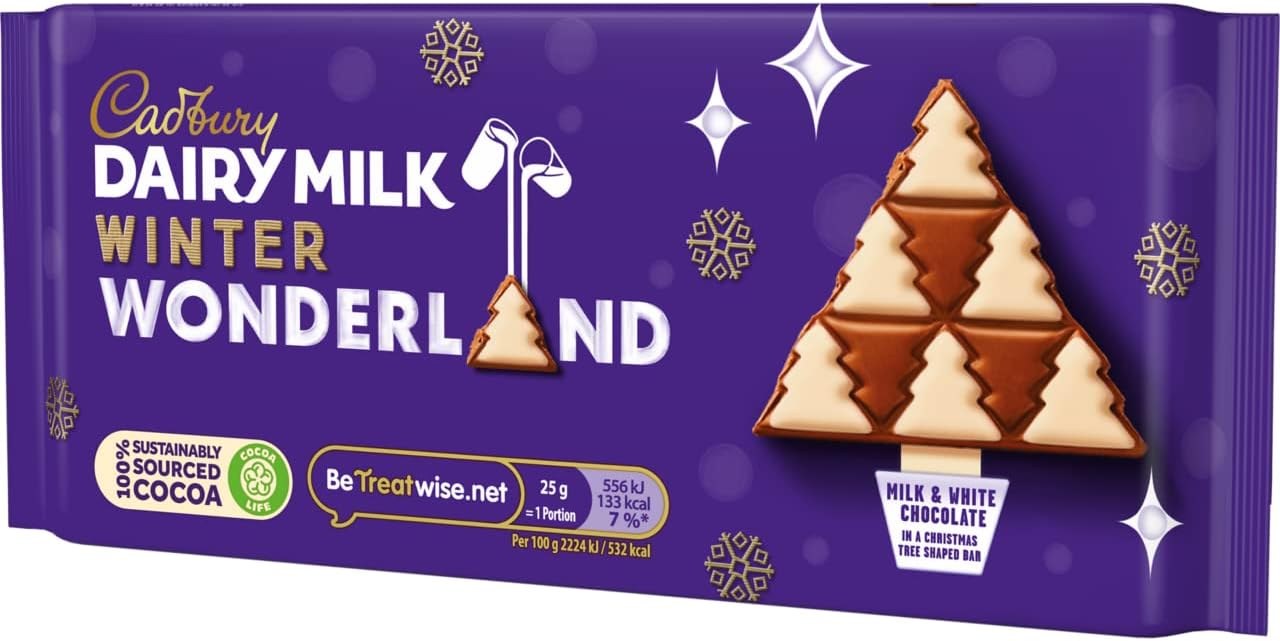 Cadbury Dairy Milk Winter Wonderland Schokoriegel – 100 g