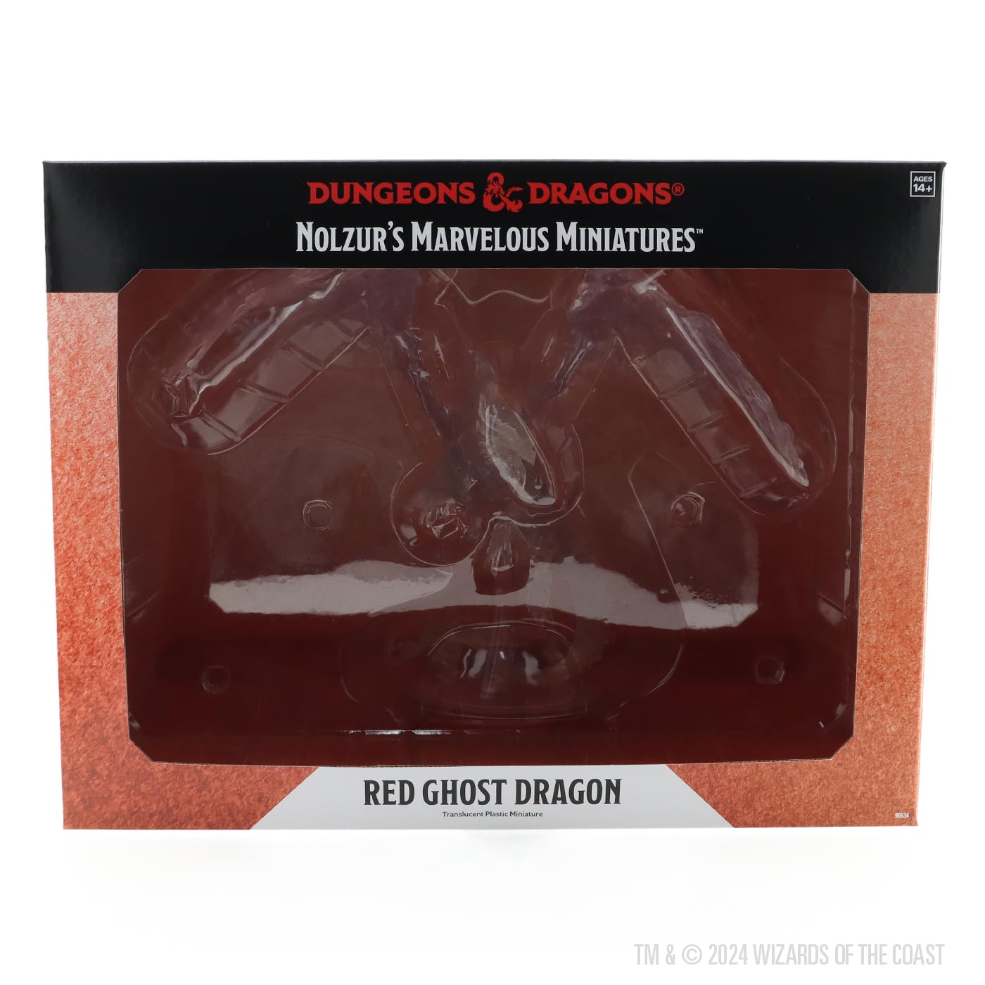 WizKids D&D Nolzur's Marvelous Miniatures Red Ghost Dragon Unpainted Miniature 5