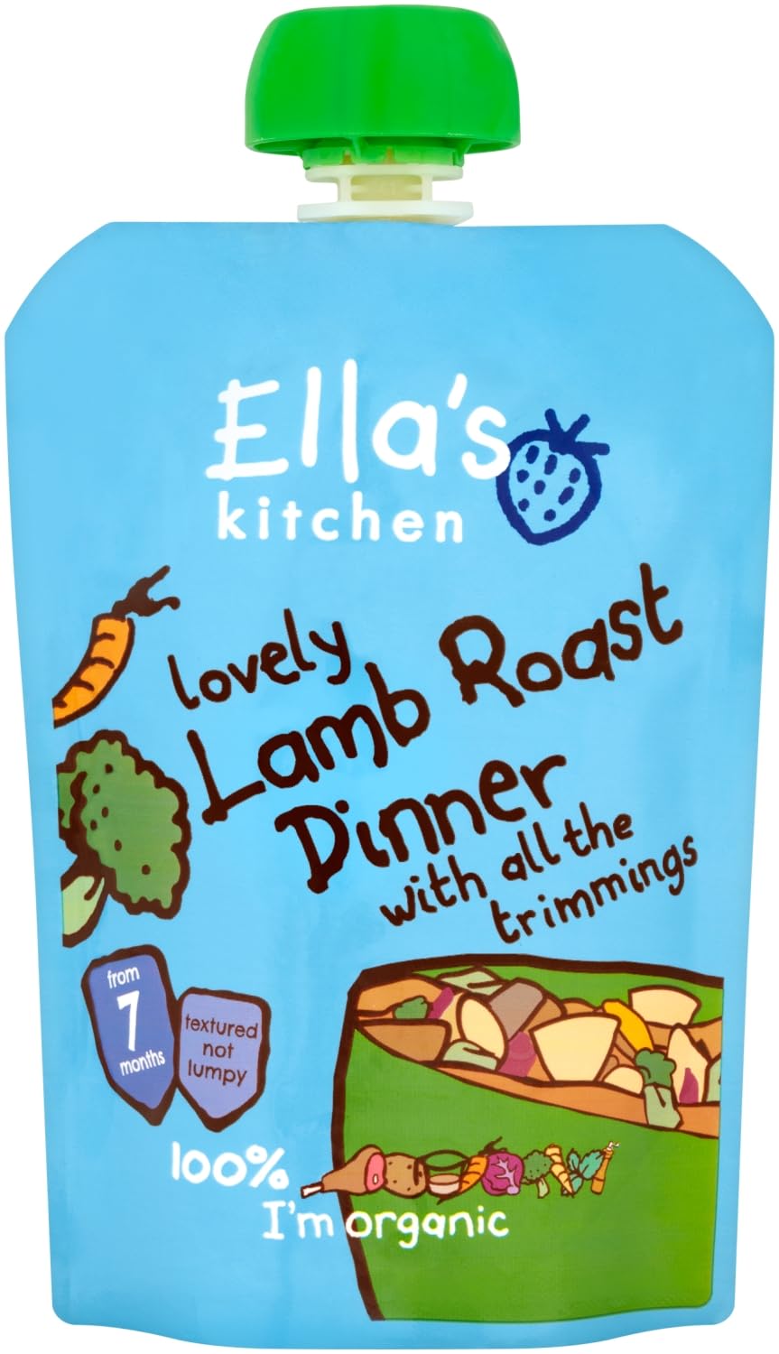 Ella's Kitchen Organic Lamb Roast Dinner with Trimmings, 130g