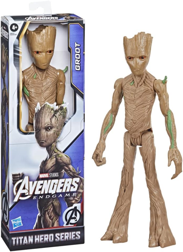 Hasbro Marvel Avengers Titan Hero Series Groot Action Figure - 12-Inch Poseable Toy for Kids 4+