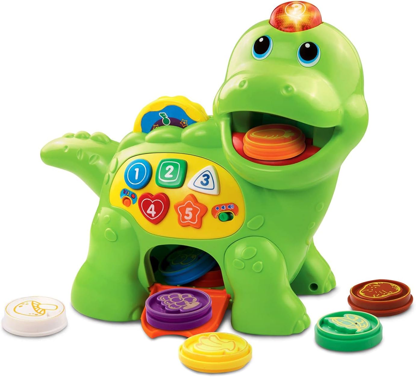 VTech Baby Feed Me Dino - Interactive Musical Toy with Lights, Numbers & Shapes for Toddlers 1-3 Years 4