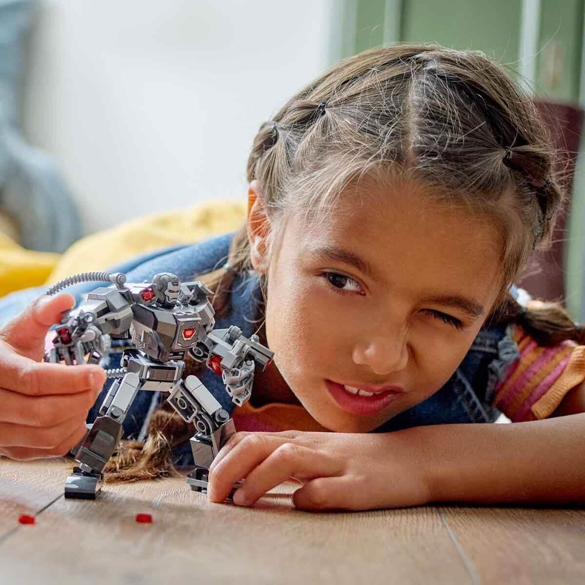 LEGO Marvel War Machine Mech Armour - Buildable Action Figure for Kids 6+ 7