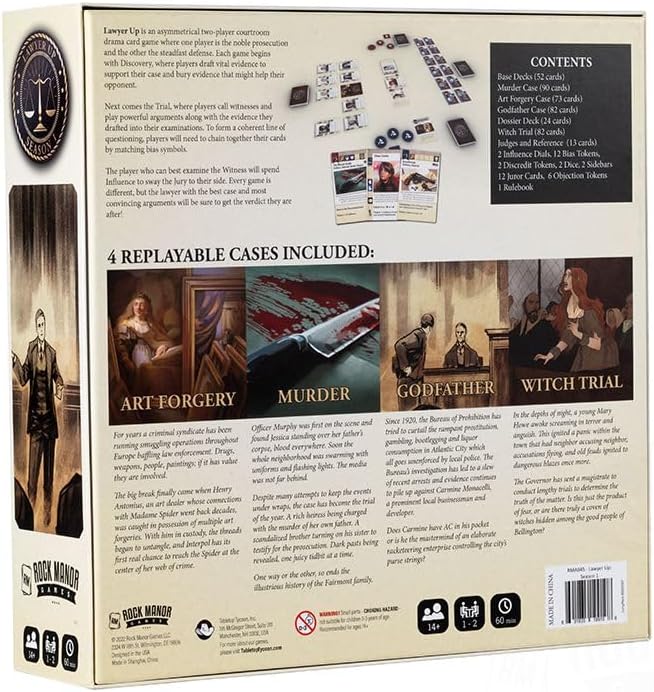 ROCK MANOR GAMES Lawyer Up: Kartenspiel Staffel 1 6