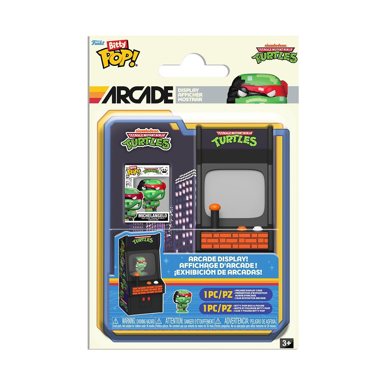Funko Bitty Arcade: Teenage Mutant Ninja Turtles Miniature Figure | Multicolor | Model 90116