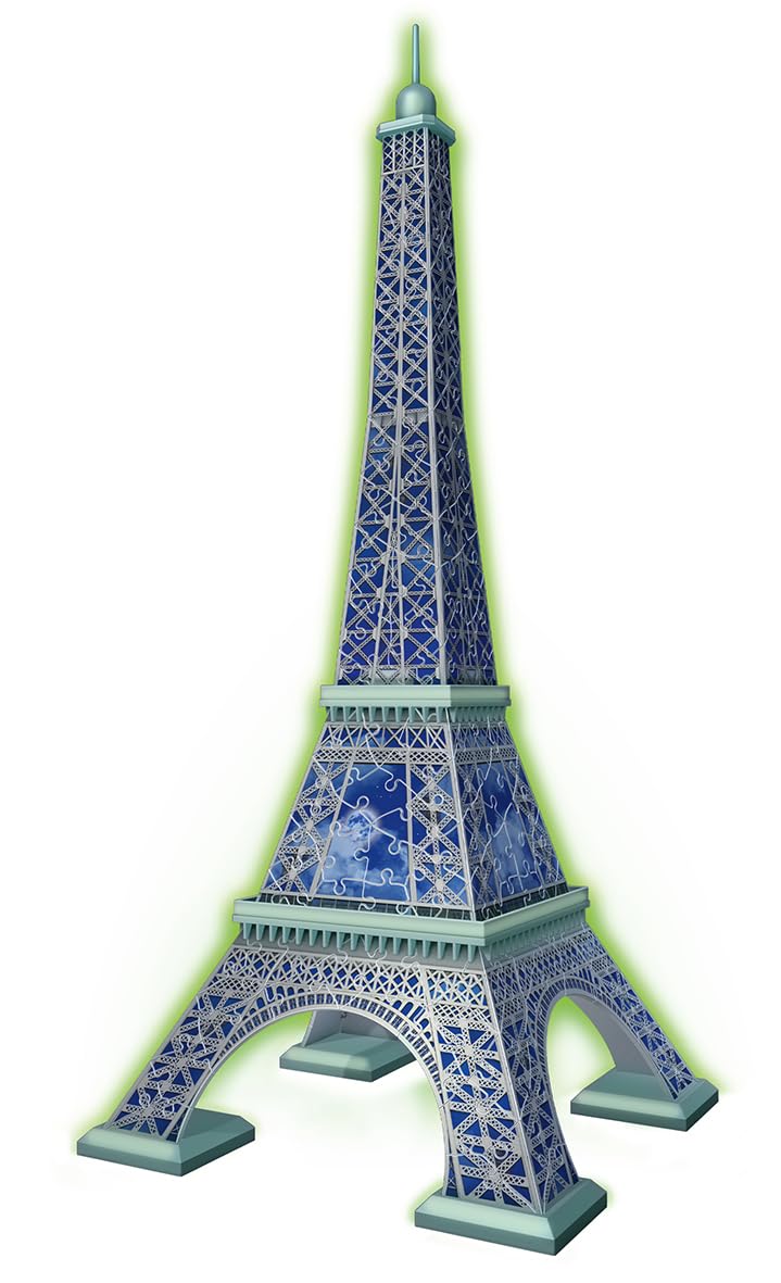 Ravensburger Glow in the Dark Eiffel Tower 3D Jigsaw Puzzle - 216-Piece Building Set for Kids & Adults 2